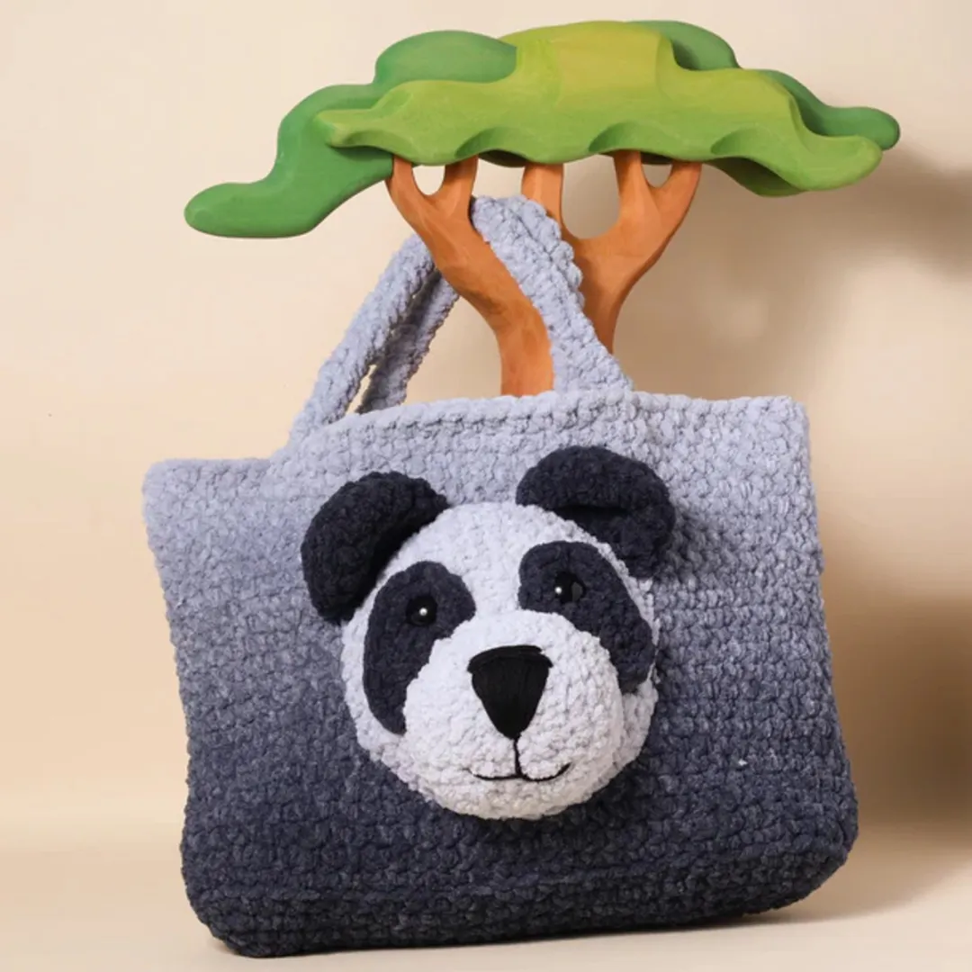 Tote bag Beertje haakpakket - 421 Lemon - compleet pakket - big darling monochrome - Scheepjes