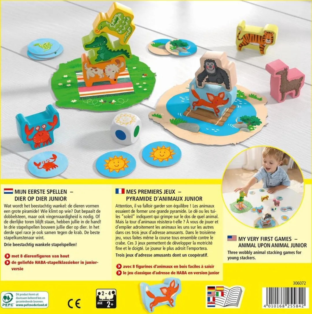Haba Dier Op Dier Junior Bordspel - 2-4 Spelers