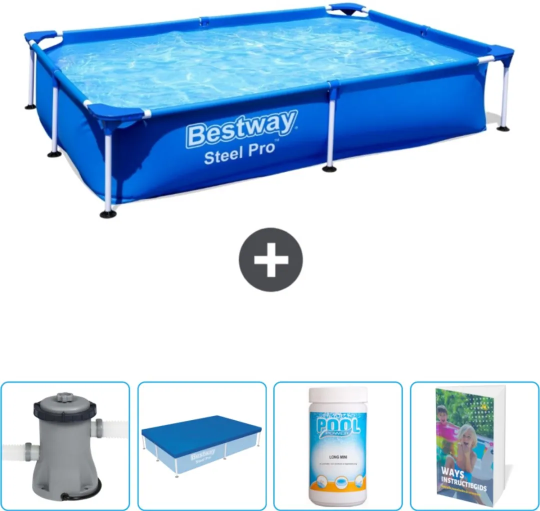 Bestway Steel Pro Zwembad 221x150x43cm