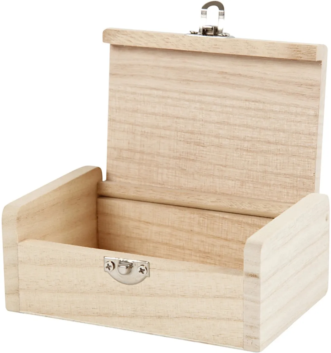 Creativ Company Houten Sieradendoos 11,5x7,5x4,5cm - Multicolor