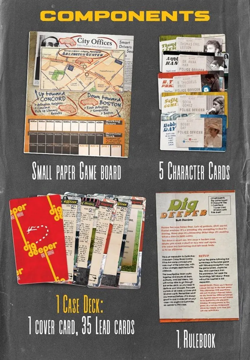 Portal Games Detective Dig Deeper Kaartspel - 1-5 Spelers