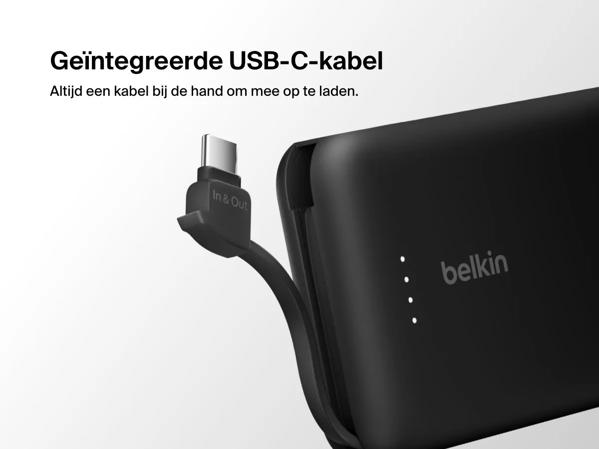 Belkin BoostCharge Powerbank 10.000mAh BPB021hqBK - 20W - Zwart