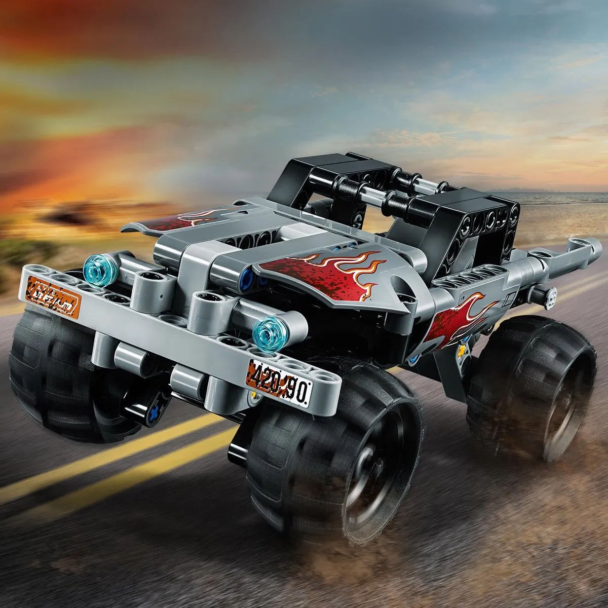 LEGO Technic Vluchtwagen 42090 - 128 Stukken - afbeelding 4 van 6
