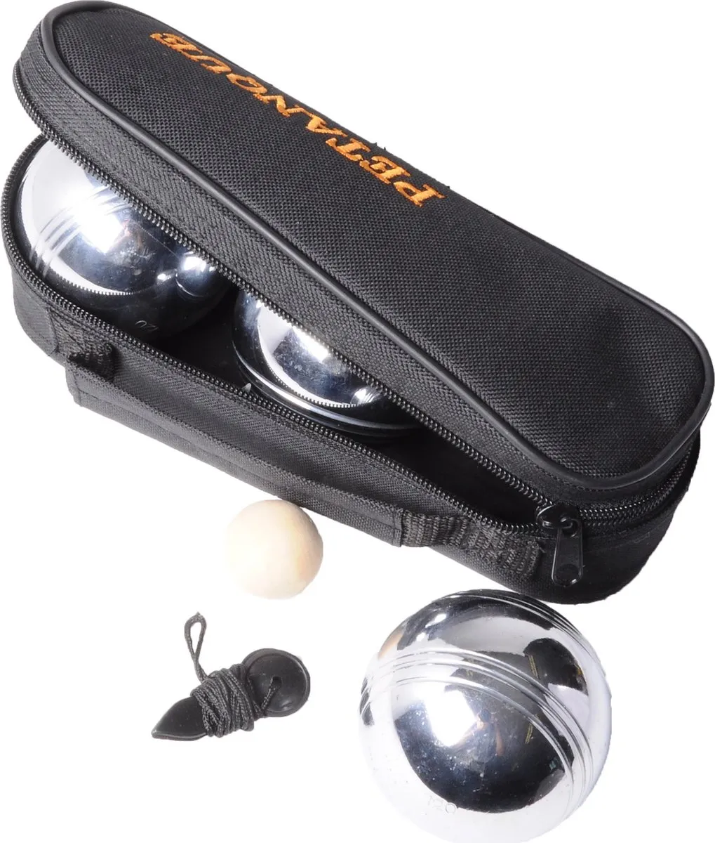 HOT Sports + Toys Jeu de Boules Set - 3 Ballen Nylon Tas