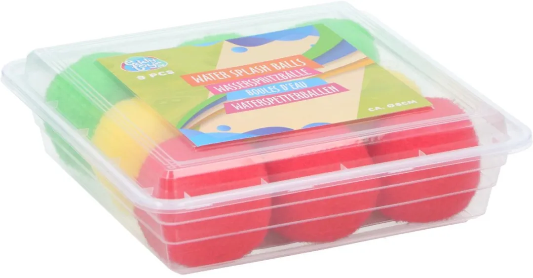 Eddy Toys Waterspetterballen 9 Stuks - Ø6cm - Rood/Geel/ Groen