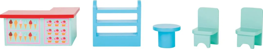 Small foot Speelhuis IJswinkel Houten Poppenhuisaccessoires - 2 Poppen