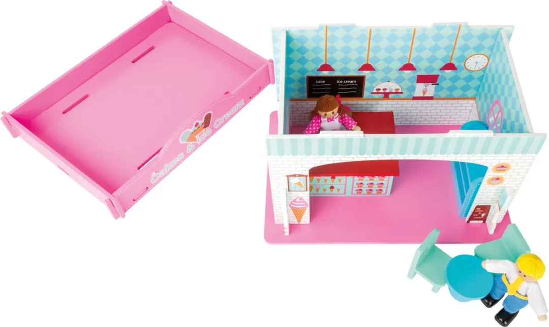 Small foot Speelhuis IJswinkel Houten Poppenhuisaccessoires - 2 Poppen