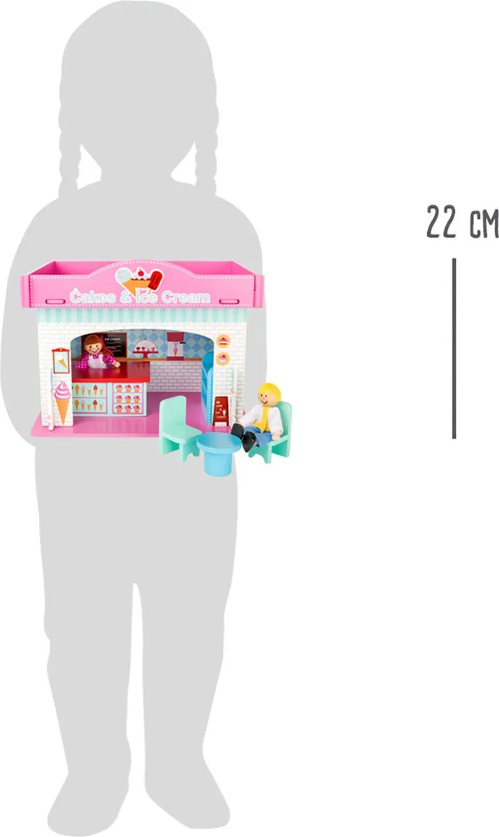 Small foot Speelhuis IJswinkel Houten Poppenhuisaccessoires - 2 Poppen
