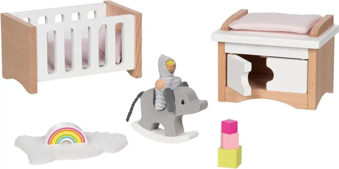 Goki Design Kinderkamer Poppenhuismeubeltjes 12-delig