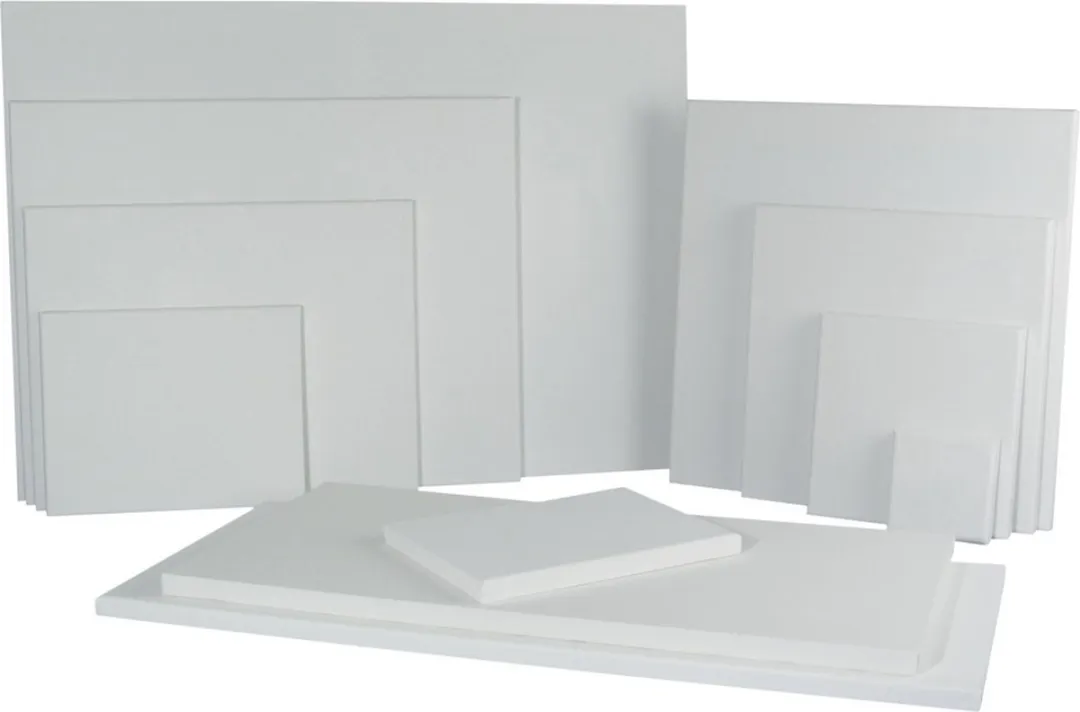 Rayher Handbespannen Canvas Schildersdoek 20x20cm - 2 Stuks - Wit