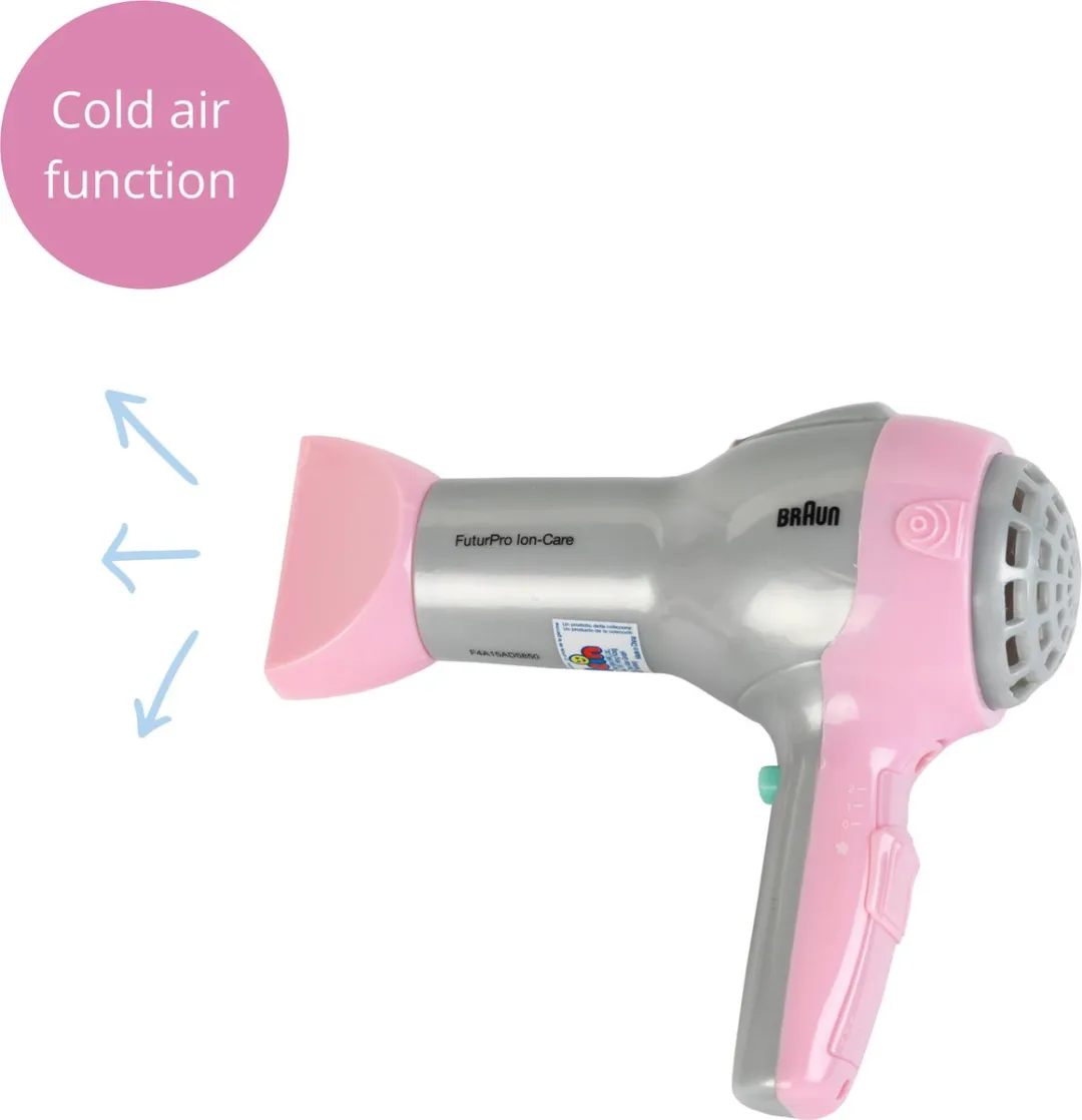 Klein Toys Braun Haardroger Set - Roze/Grijs