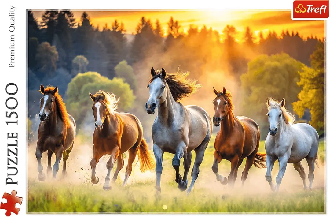 Trefl Puzzel 1500 Stuks Wilde Paarden - FSC Karton