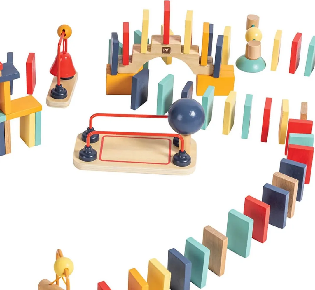 Eurekakids Houten Domino Set 107-delig - Multi