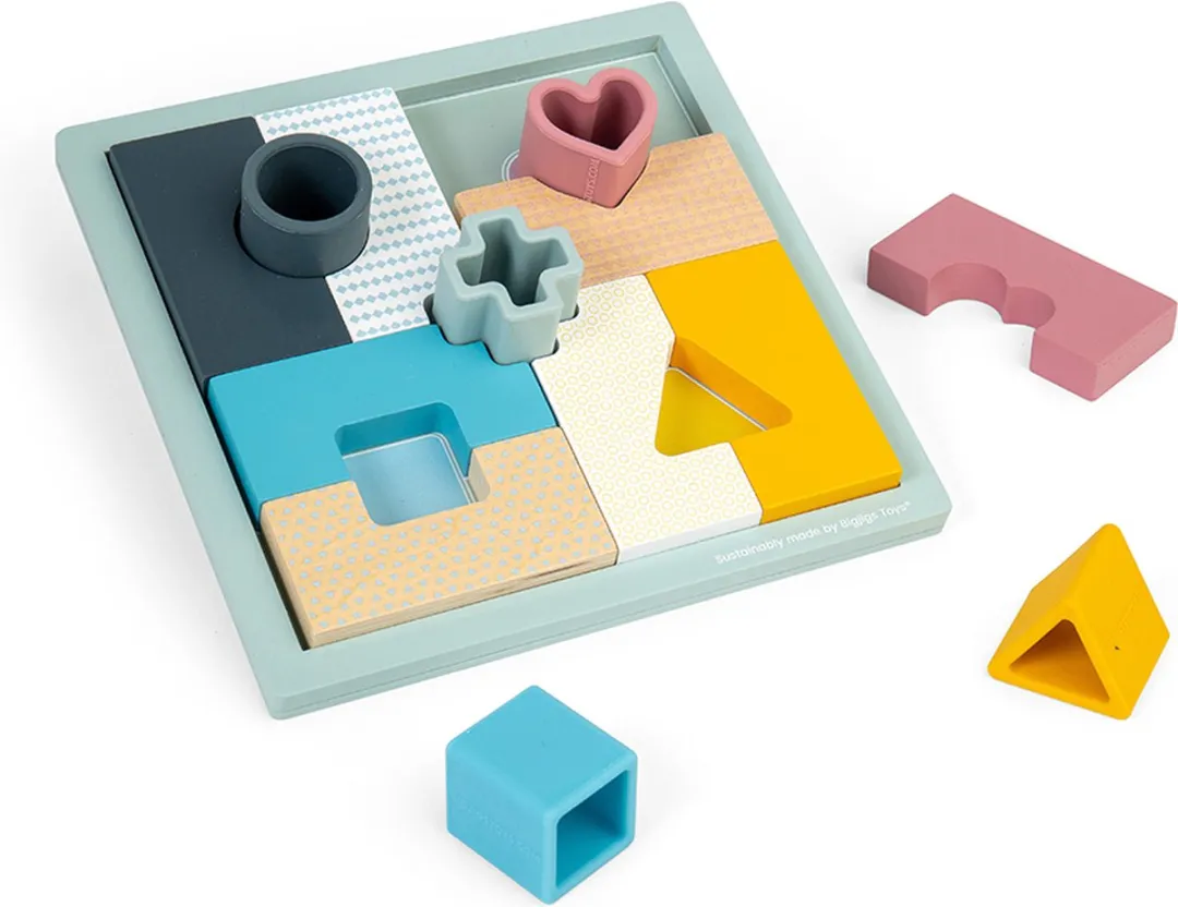 BigJigs Houten Mozaïek Puzzel 1000 Stuks - Multicolor