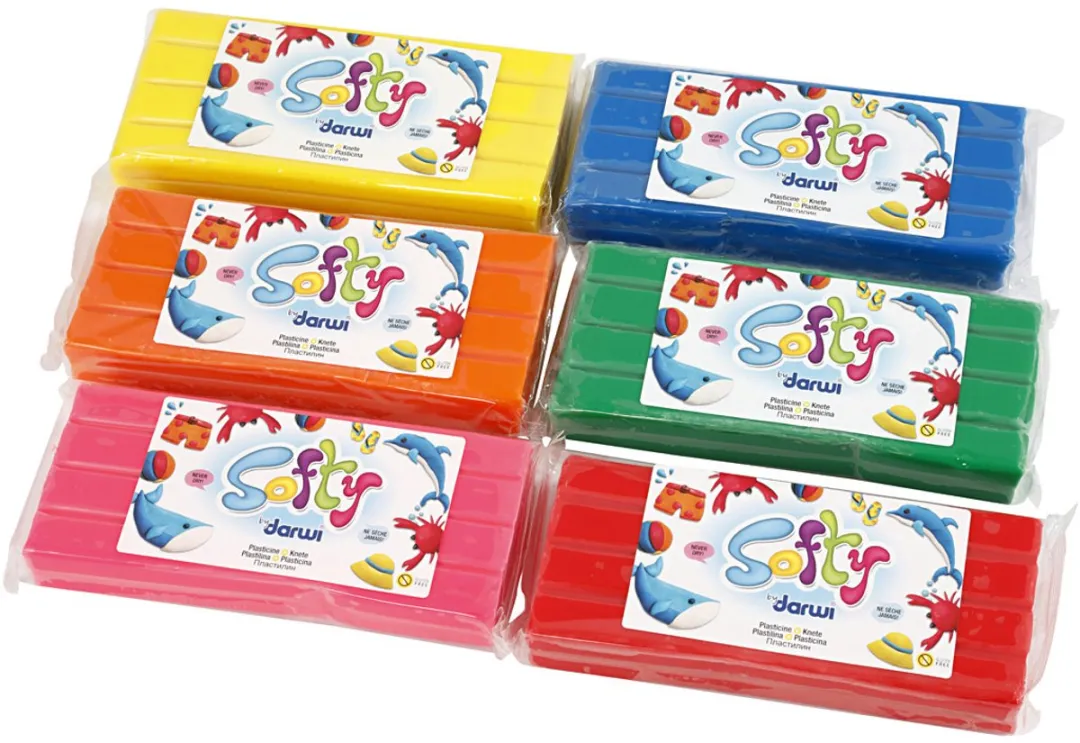 Creativ Company Softy Boetseerklei - 6 Stuks - 500gr