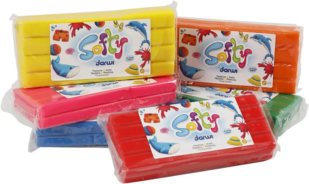 Creativ Company Softy Boetseerklei - 6 Stuks - 500gr