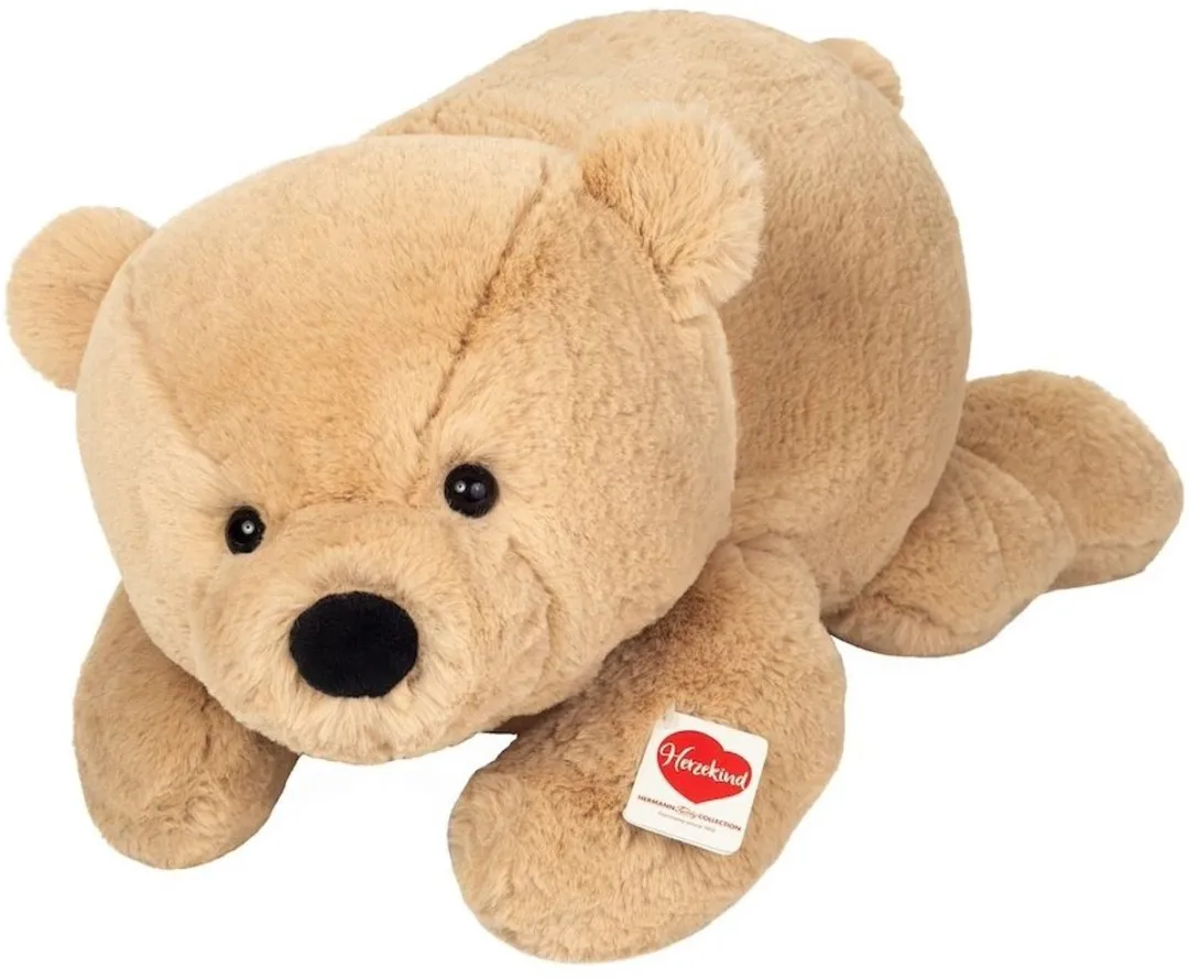 Knuffel Beer Brownie Liggend 55cm