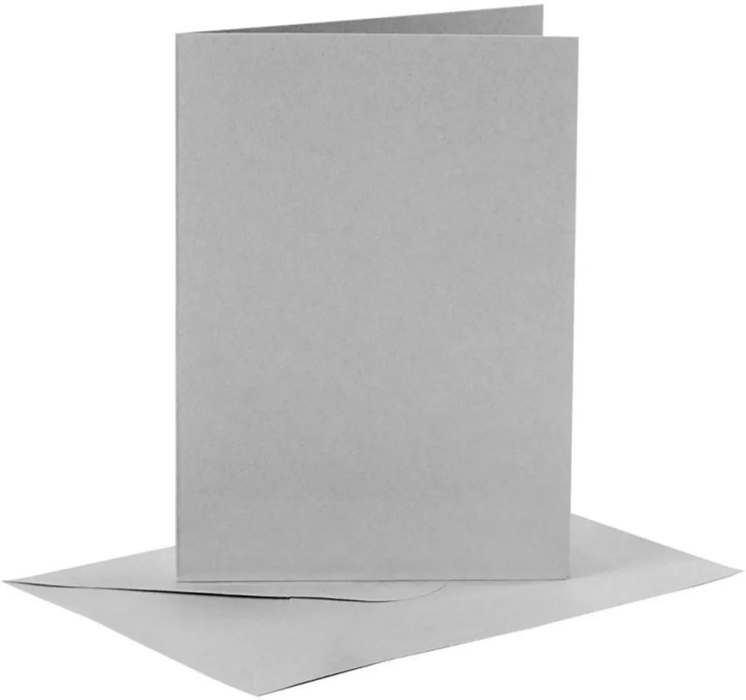 Creativ Company Kaarten & Enveloppen 10,5x15cm Grijs