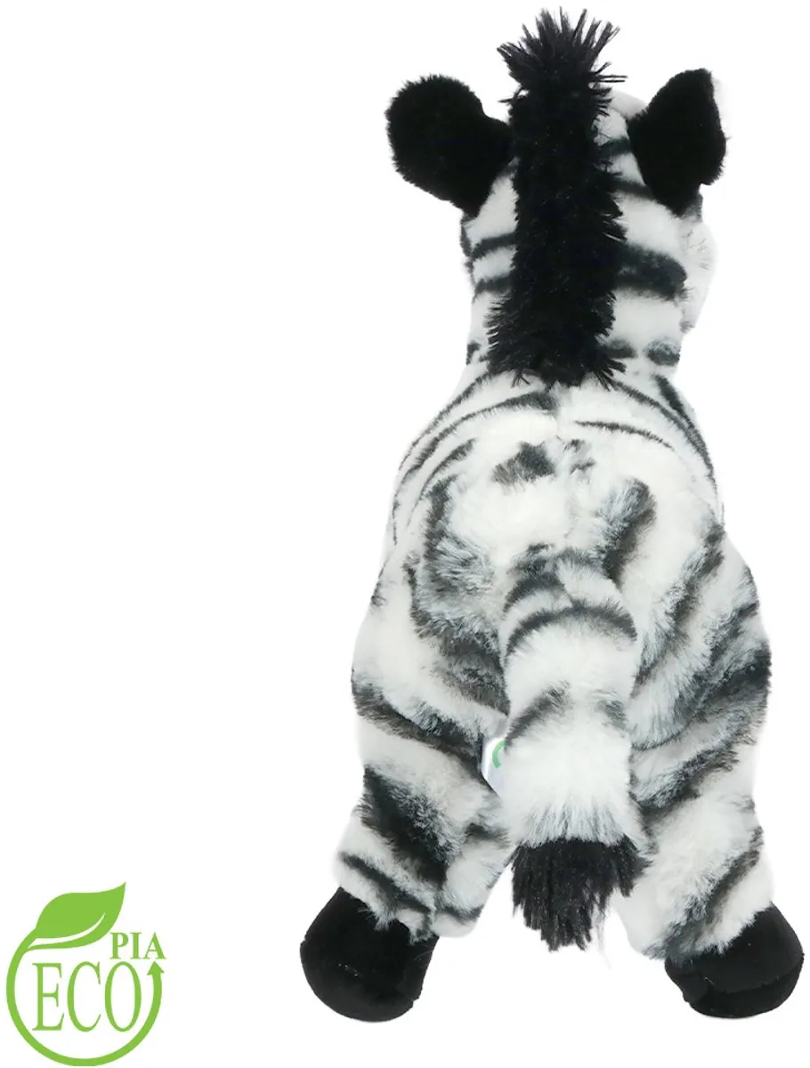 PIA Soft Toys Pluche Eco Knuffel Zebra - 20 cm