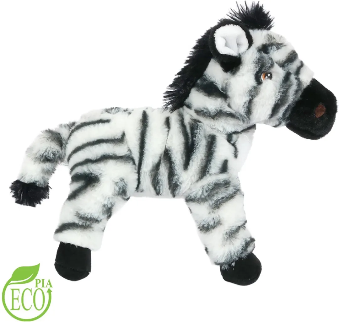 PIA Soft Toys Pluche Eco Knuffel Zebra - 20 cm