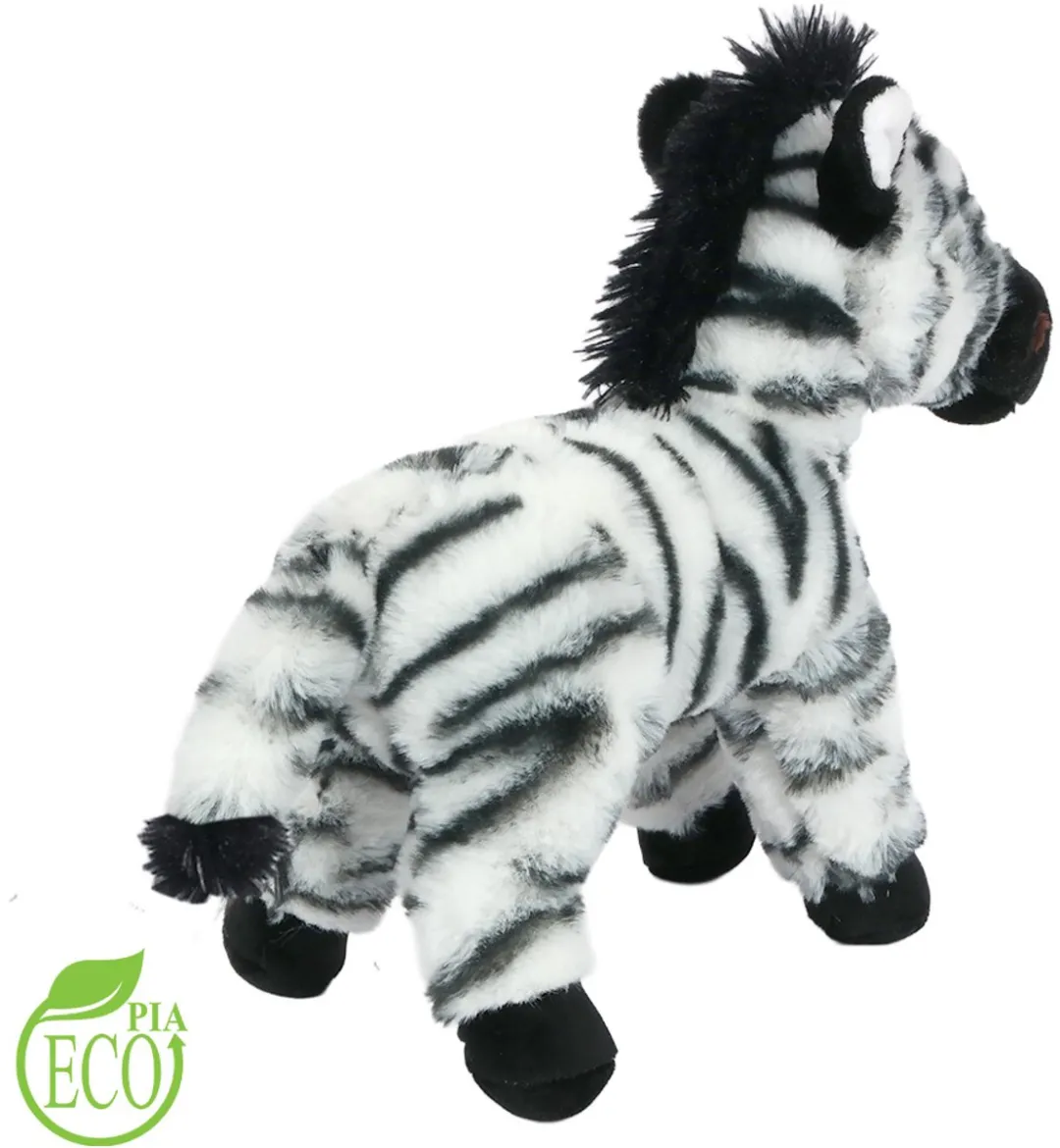 PIA Soft Toys Pluche Eco Knuffel Zebra - 20 cm