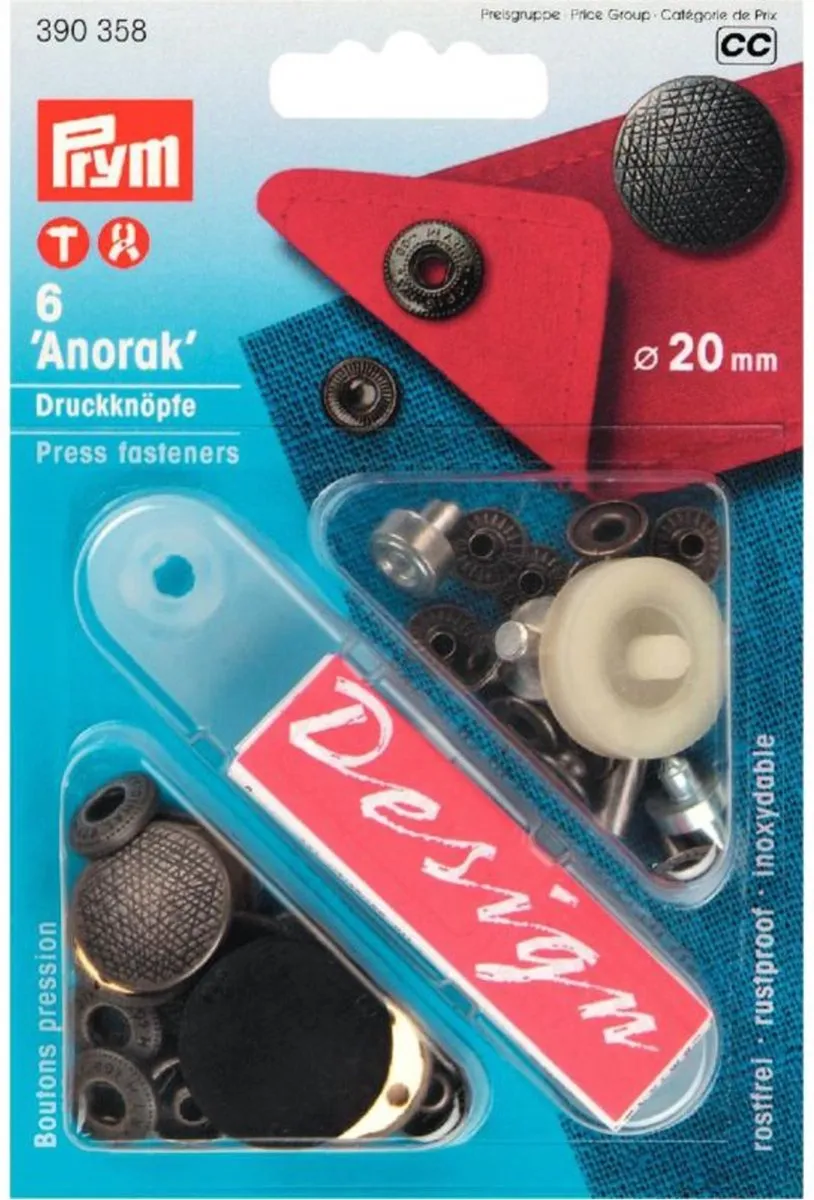 Prym Anorak Spirit Drukknopen 20mm Oudzilver