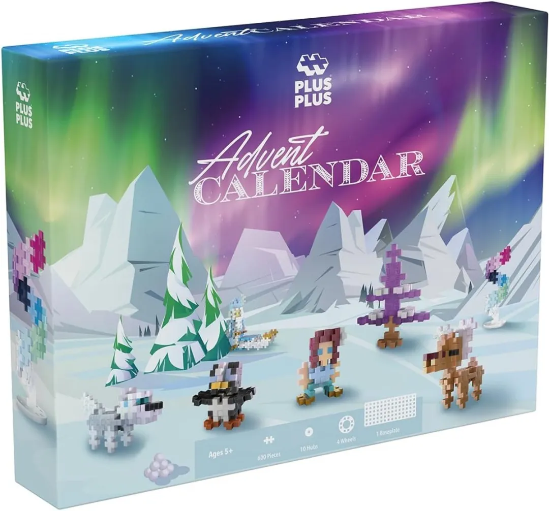 Plus-Plus 4337 Adventskalender Santa’s Northern Lights