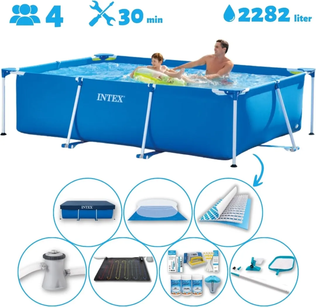 Intex Rechthoekig Opzetzwembad 260x160cm