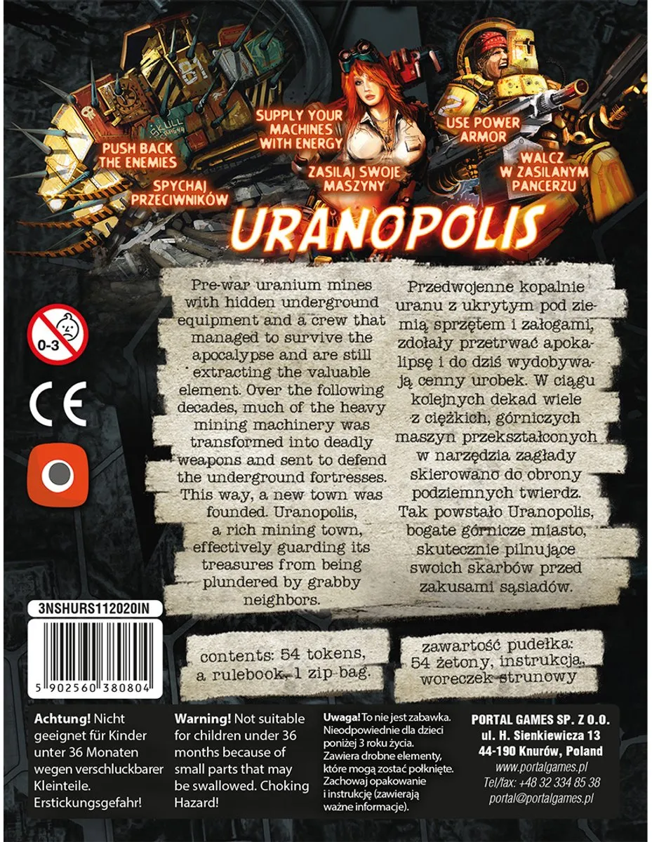 Neuroshima HEX 3.0 Uranopolis - Bordspel Uitbreiding - EN/PL