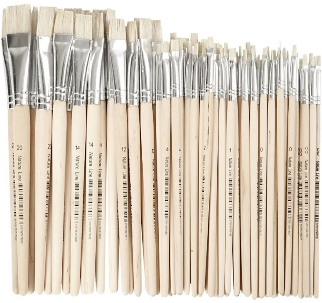 Creativ Company Nature Line Kwasten Set 68 Stuks