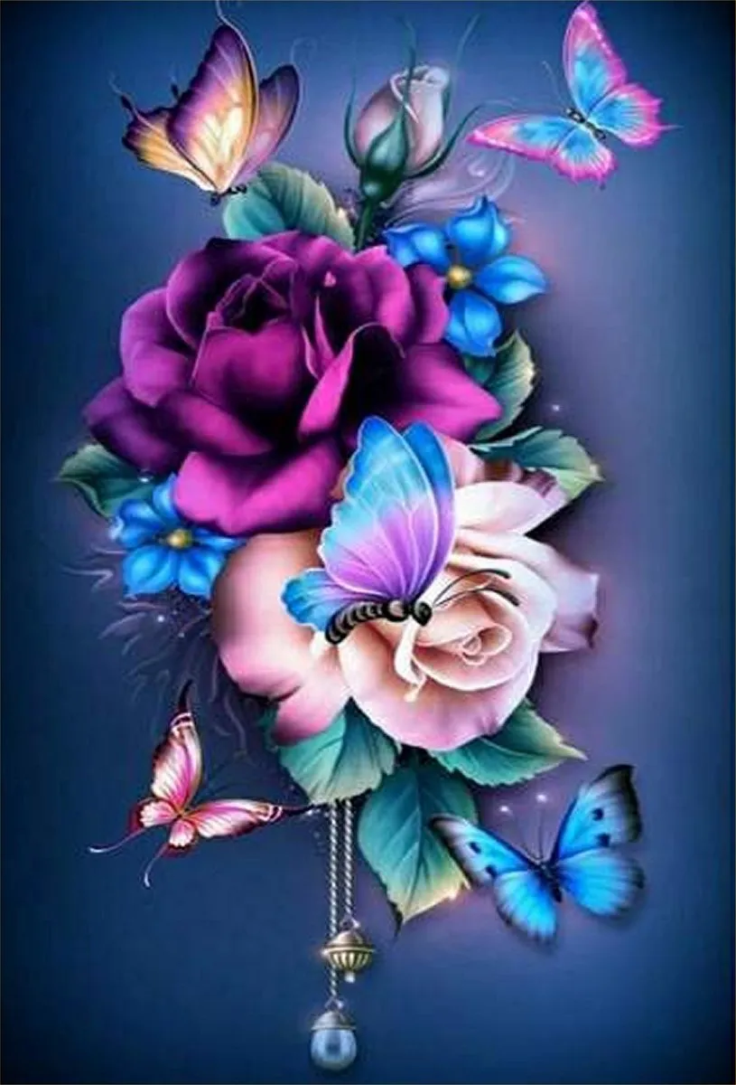 VDTOYS® DIAMOND PAINTING volwassenen - VDTC198 - vierkante steentjes - full - groot formaat - nieuwe tekeningen - 45 op 55 cm (canvas) - 40 op 50 (foto)