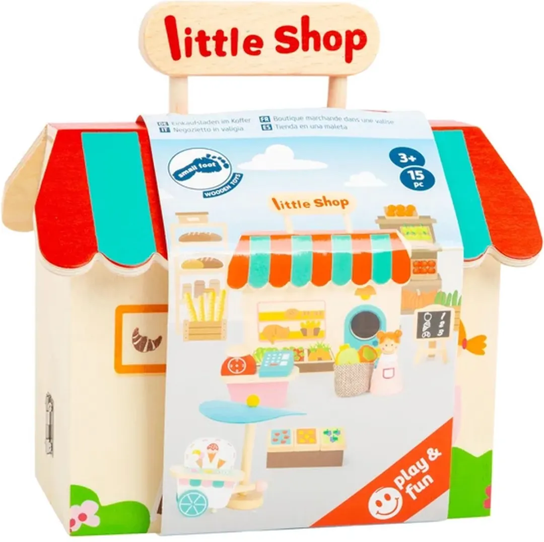 Small Foot Houten Meeneem Speelwinkel Poppenhuis - 15 Meubels