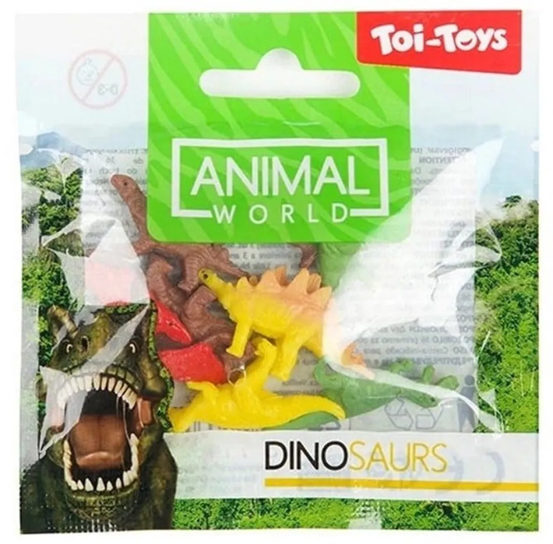 Toi-Toys Mini Dino's Speelfiguurtjes - 8 Stuks