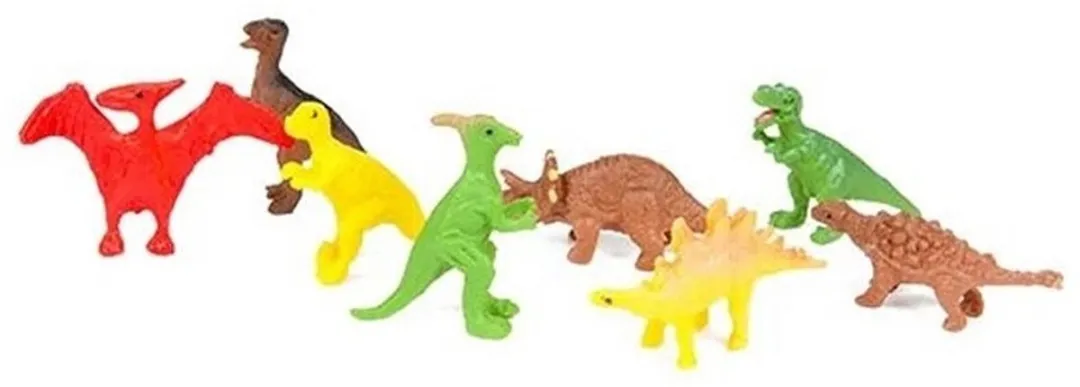 Toi-Toys Mini Dino's Speelfiguurtjes - 8 Stuks