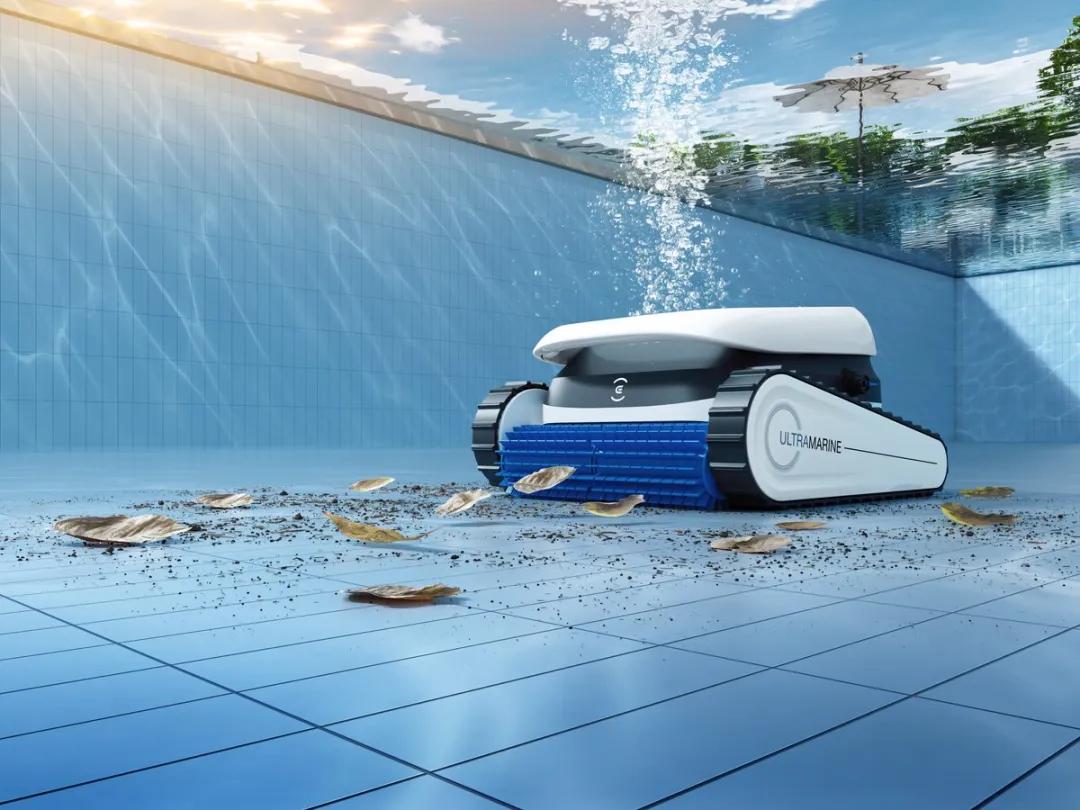 Ecovacs Ultramarine P1 SWB11 Draadloze Zwembadreiniger - 1615 m² - Wit