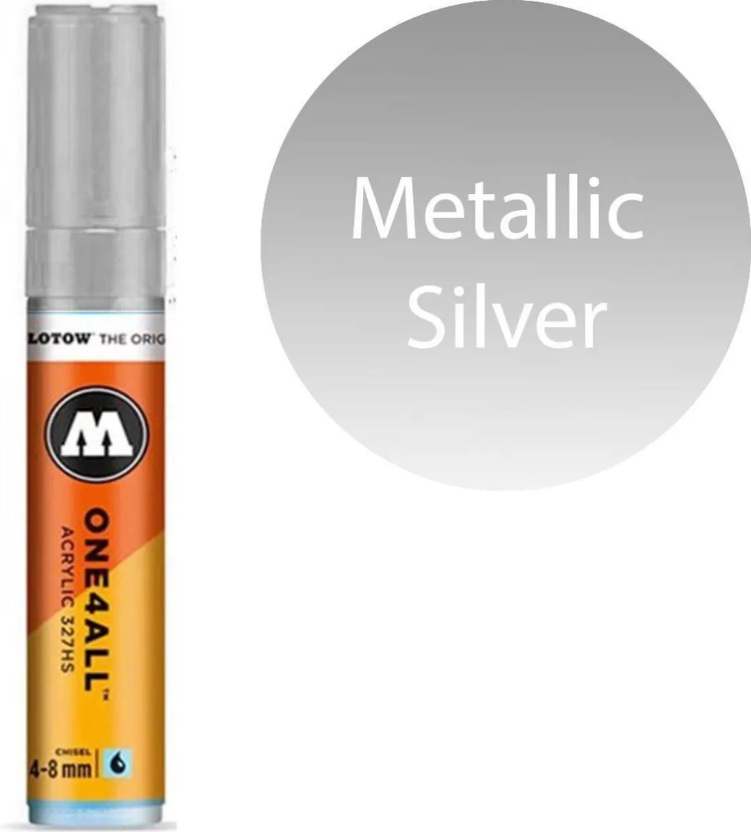 Molotow One4All 4-8mm Marker Metallic Zilver
