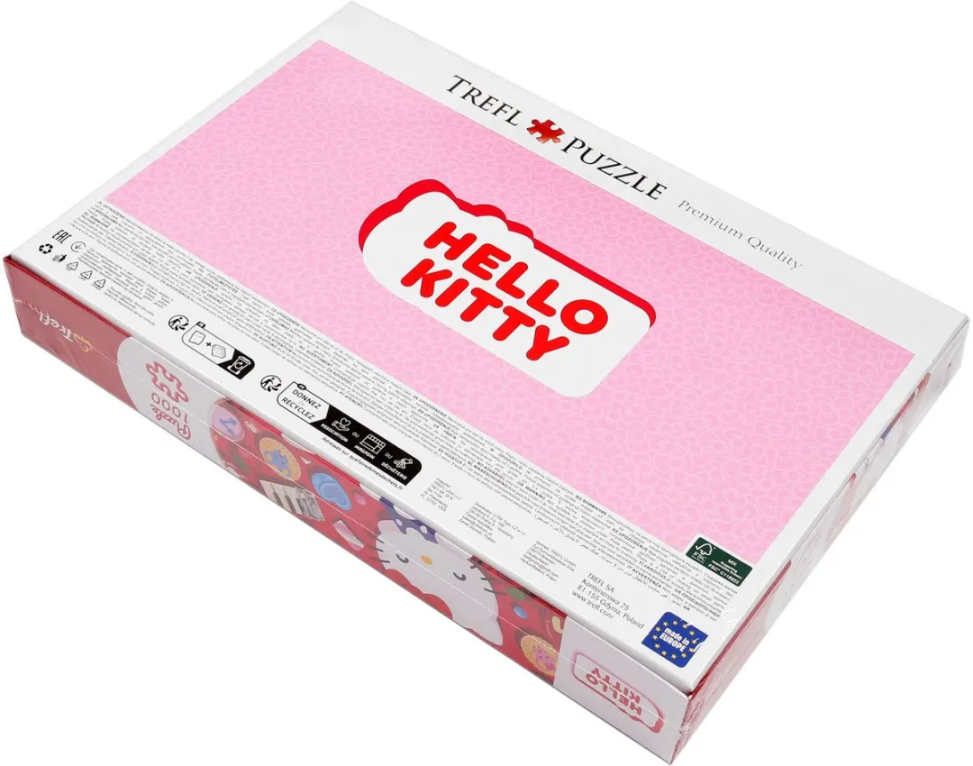 Trefl Hello Kitty Puzzel 1000 Stuks - Wit/Rood/Rose