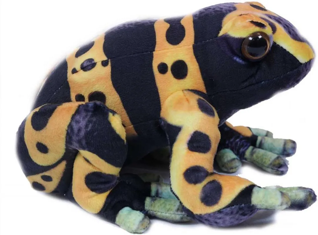 PIA Soft Toys Giftige Boomkikkers Knuffels - 24cm - Groen/Geel