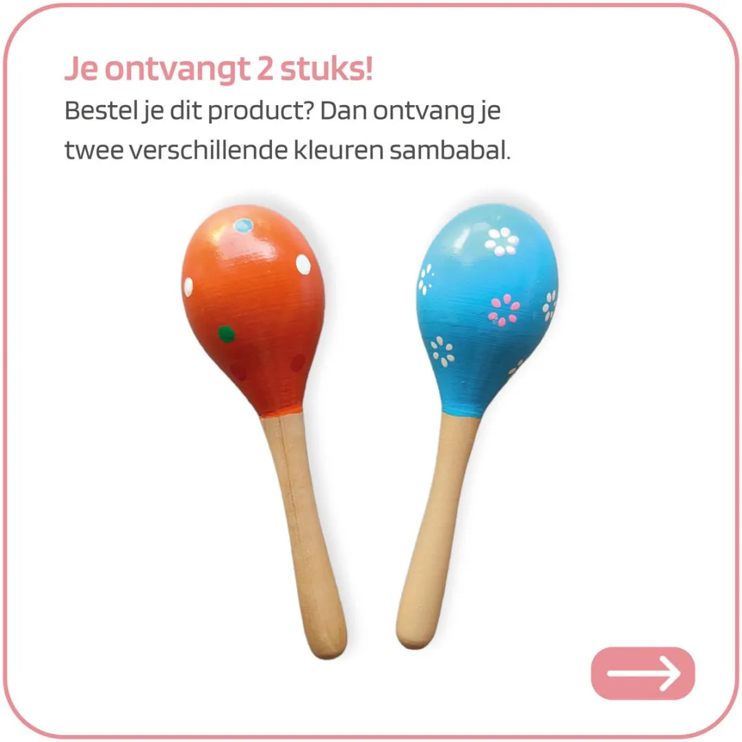 Jobber Toys Instrumentenset - Tamboerijn Blokfluit Sambaballen