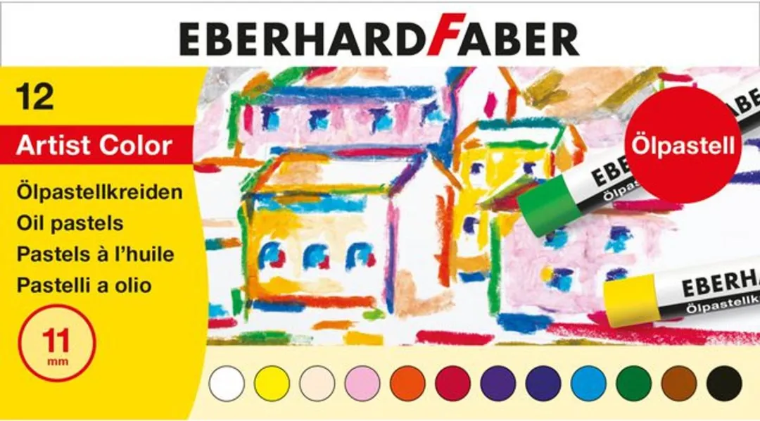 Eberhard Faber Artist Color EF-522012 Oliepastelkrijt 12 Stuks - 11mm
