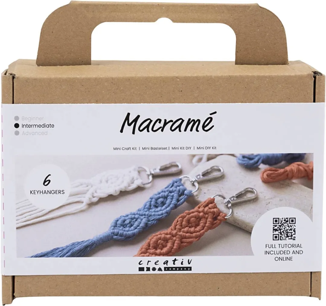 Creativ Company Mini Startersset Macramé Sleutelhangers
