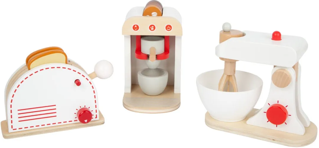Small Foot Houten Keukenapparatenset - 3-delig Wit