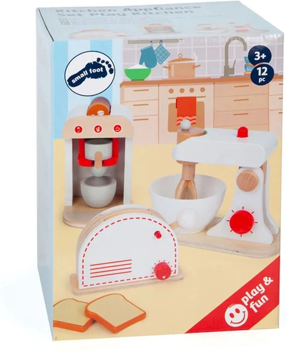 Small Foot Houten Keukenapparatenset - 3-delig Wit