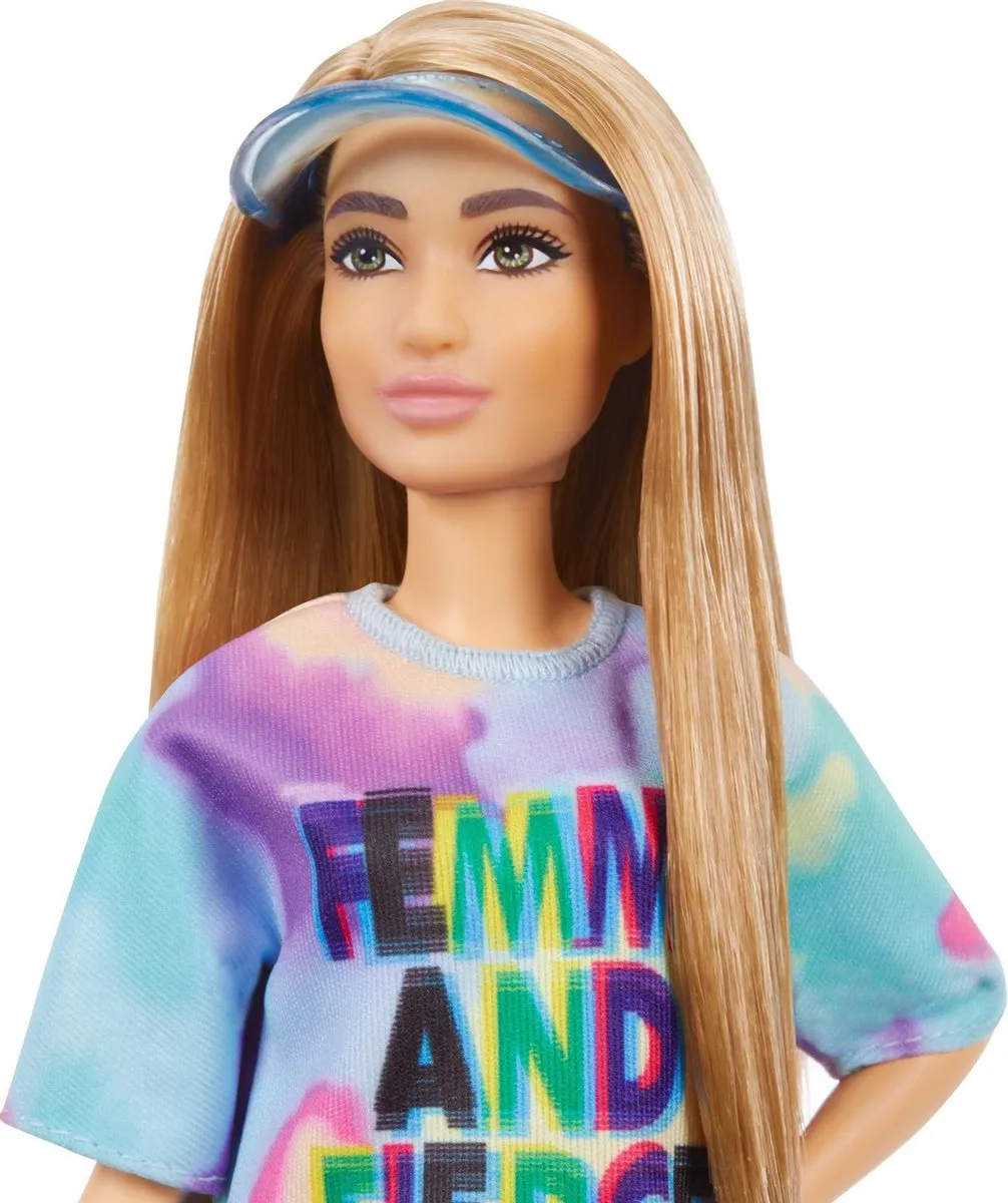 Barbie Fashionista Pop FBR37//GRB51 - Roze/Lichtblauw/Wit