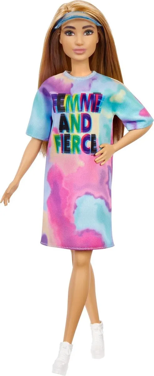Barbie Fashionista Pop FBR37//GRB51 - Roze/Lichtblauw/Wit - afbeelding 6 van 6