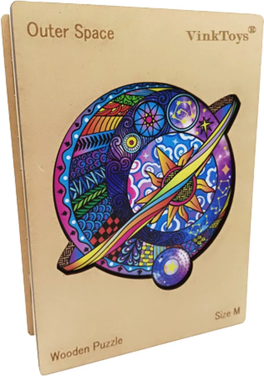 VinkToys Legpuzzel Planeet A3 Houten - 304 Stukjes