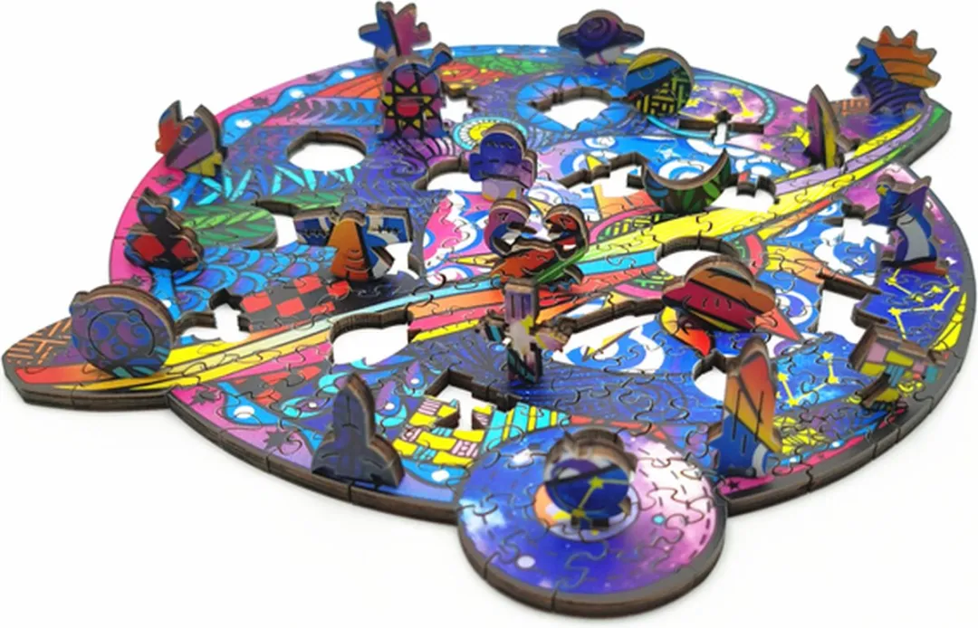 VinkToys Legpuzzel Planeet A3 Houten - 304 Stukjes