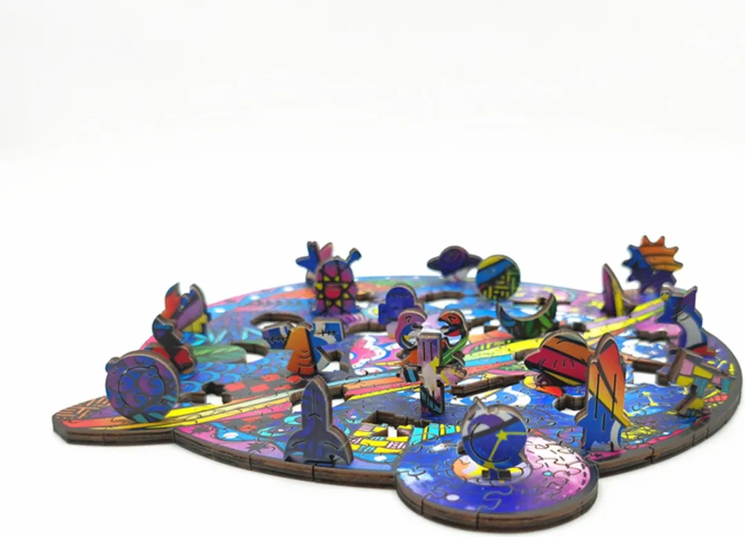 VinkToys Legpuzzel Planeet A3 Houten - 304 Stukjes