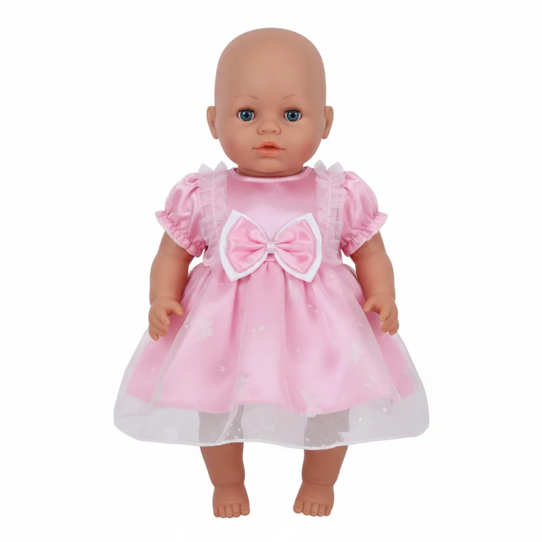 Prinsessenjurk Roze - “Geschikt voor Baby Born” - Sprookjesachtig Jurkje met Tule - Accessoire en kleertjes voor je 36 + 43 cm BabyBorn Pop