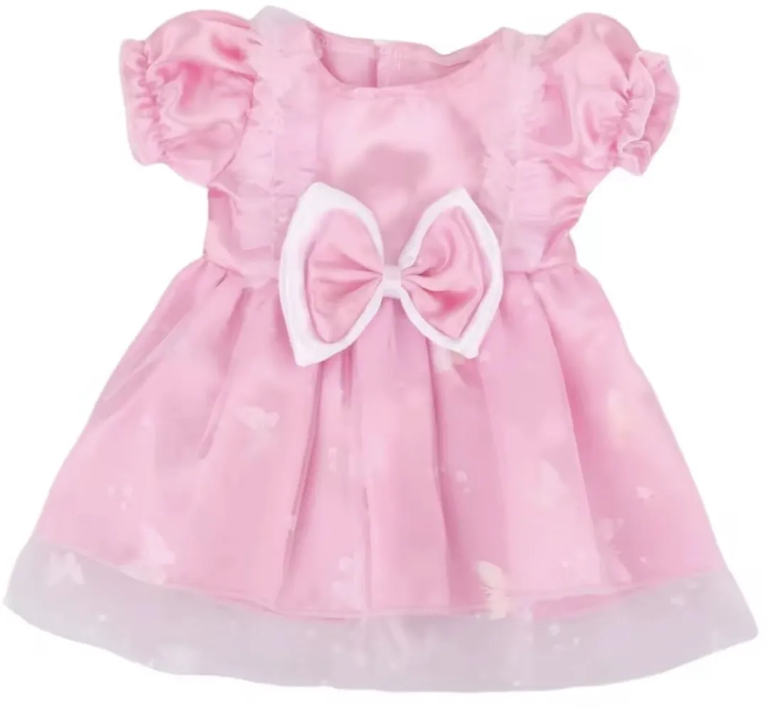 Prinsessenjurk Roze - “Geschikt voor Baby Born” - Sprookjesachtig Jurkje met Tule - Accessoire en kleertjes voor je 36 + 43 cm BabyBorn Pop